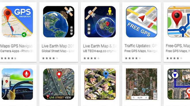 Một số ứng dụng giả trong Google Maps 